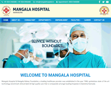 Tablet Screenshot of mangalahospital.in